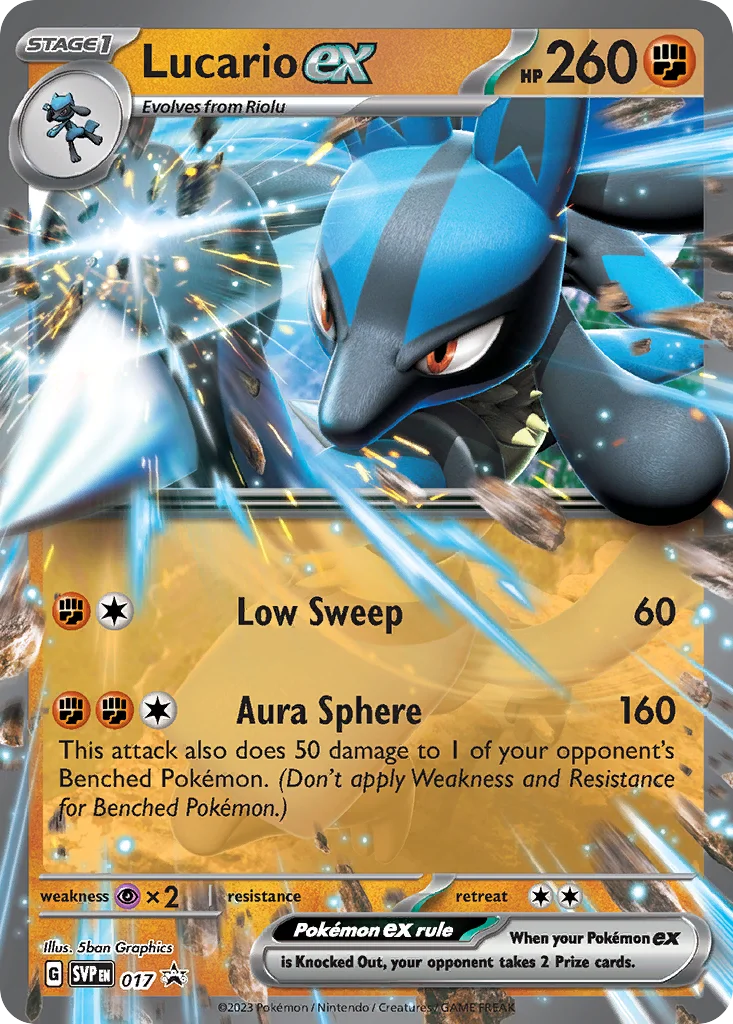 Lucario ex · Scarlet & Violet Black Star Promos