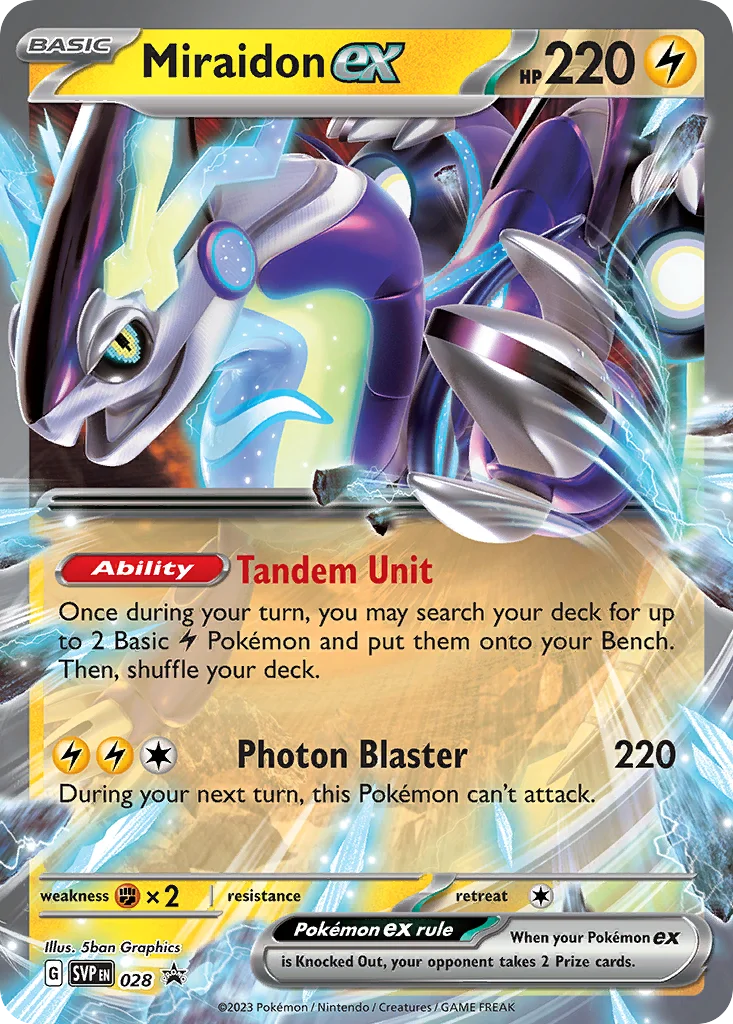 Miraidon ex · Scarlet & Violet Black Star Promos