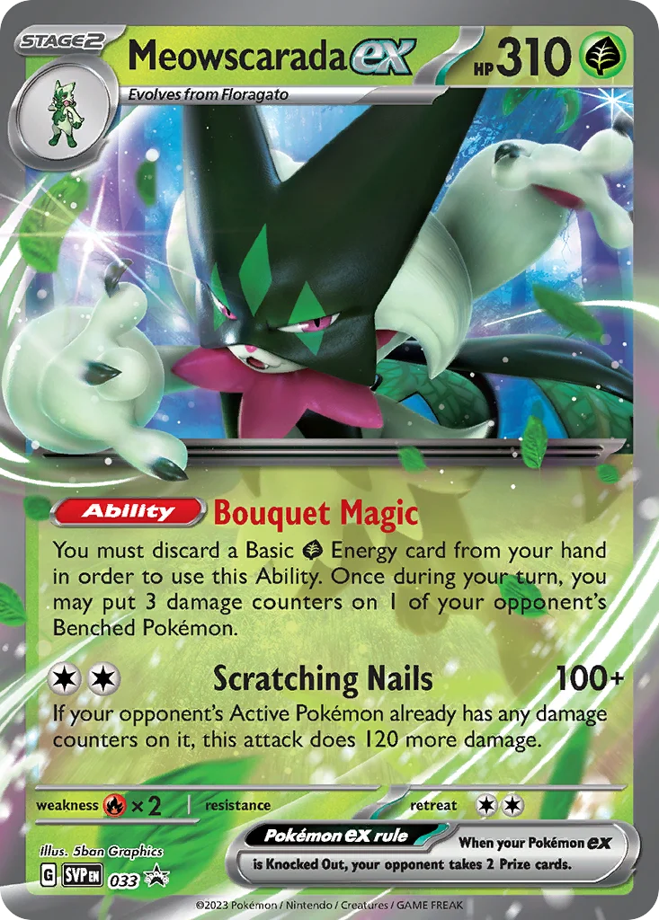 Meowscarada ex · Scarlet & Violet Black Star Promos