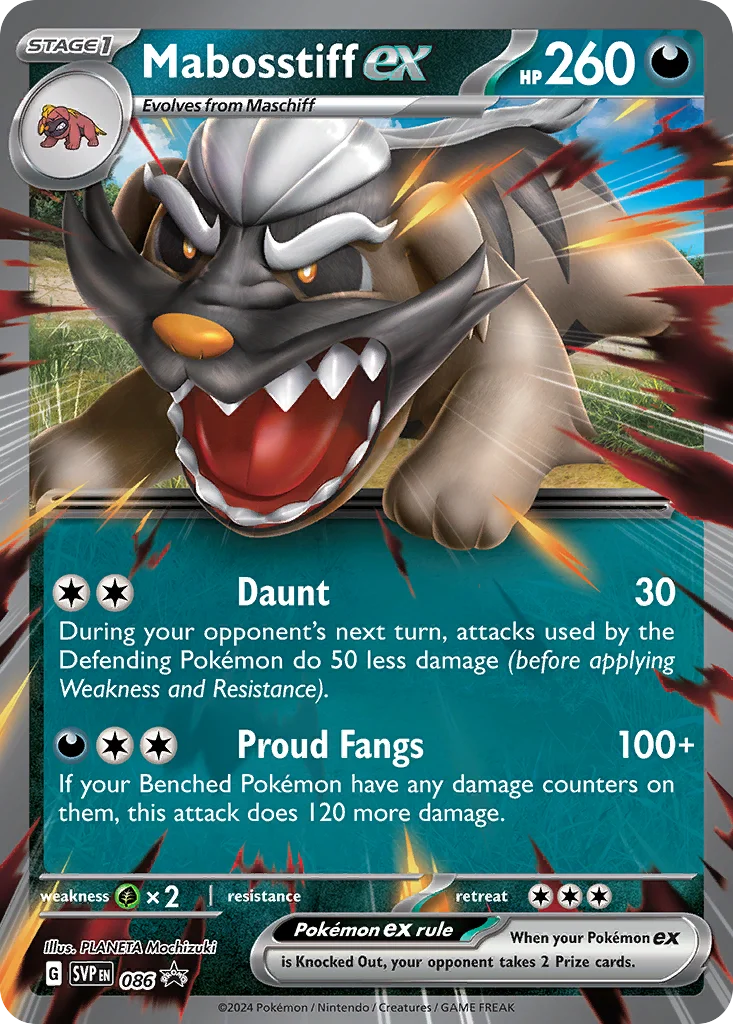 Mabosstiff ex · Scarlet & Violet Black Star Promos