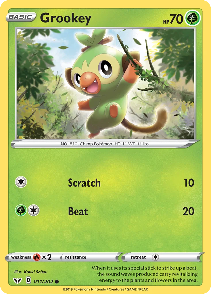 Grookey · Sword & Shield