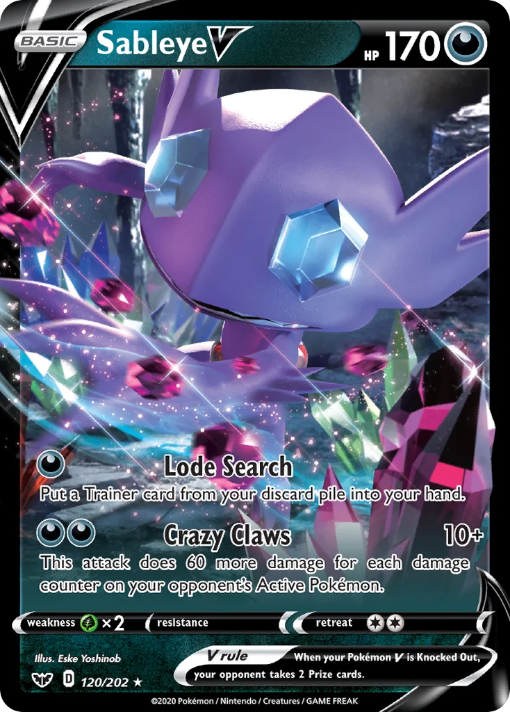 Sableye V · Sword & Shield