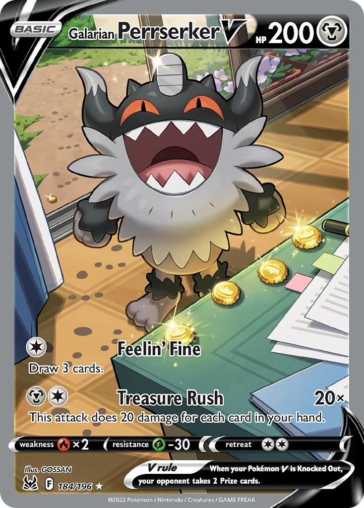 Galarian Perrserker V · Lost Origin