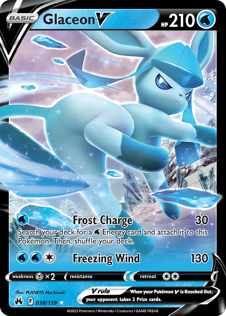 Glaceon V · Crown Zenith