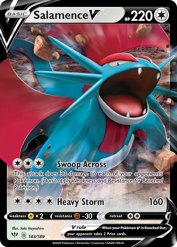 Salamence V · Darkness Ablaze