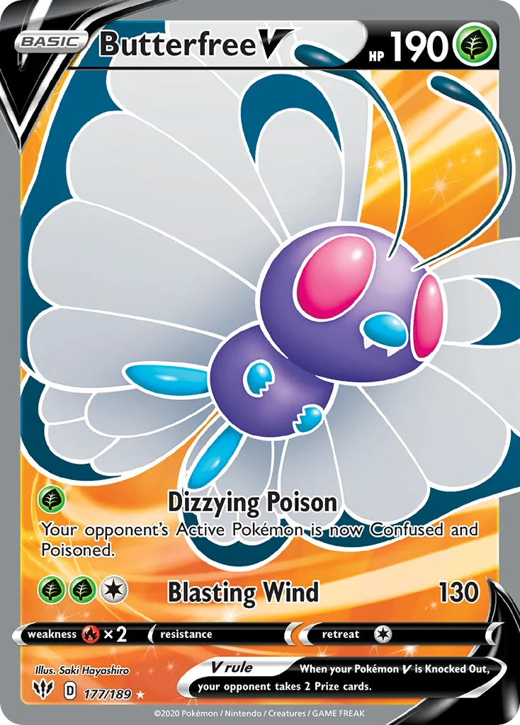 Butterfree V · Darkness Ablaze