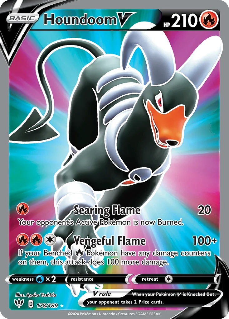 Houndoom V · Darkness Ablaze