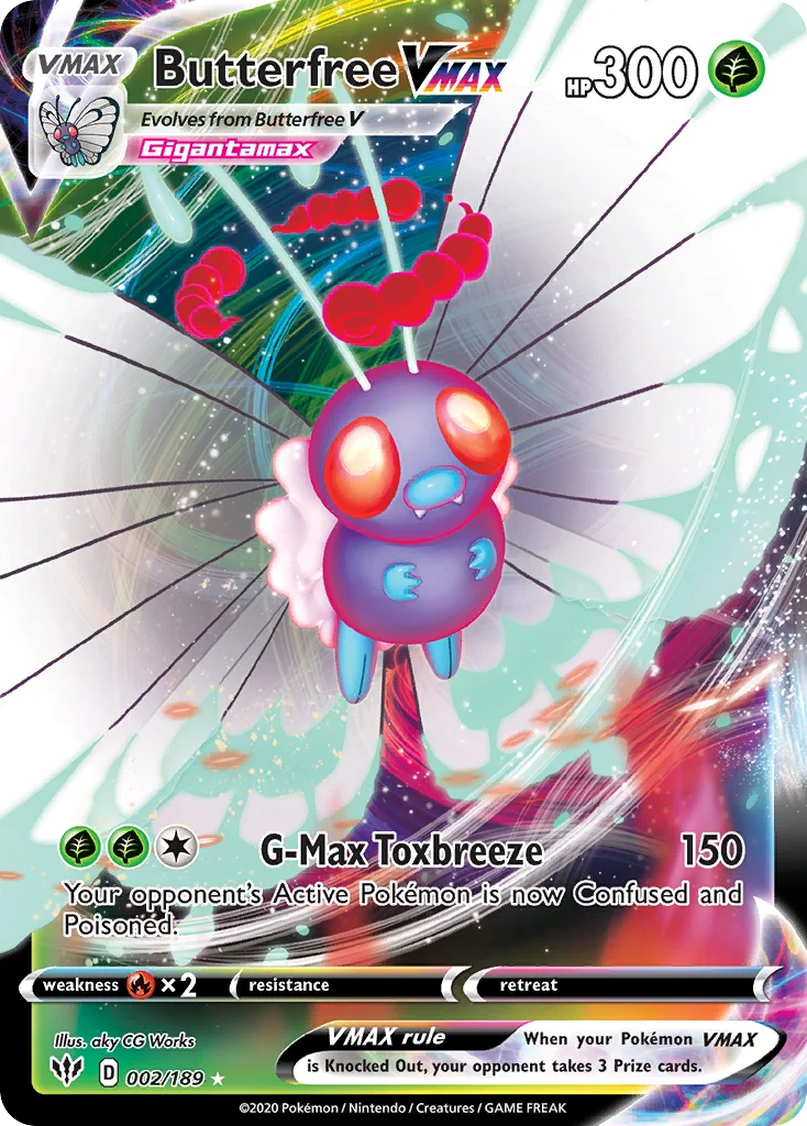 Butterfree VMAX · Darkness Ablaze