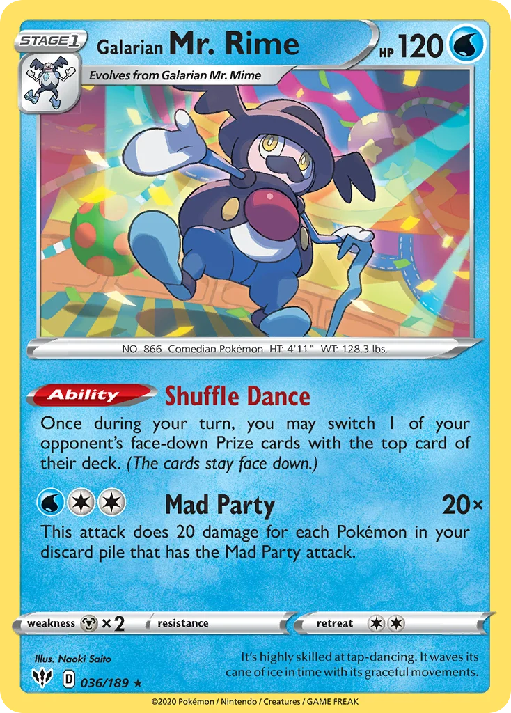 Galarian Mr. Rime · Darkness Ablaze