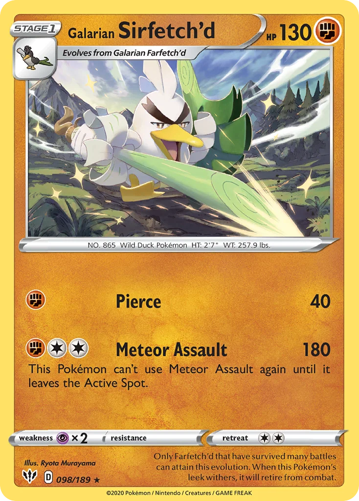 Galarian Sirfetch'd · Darkness Ablaze