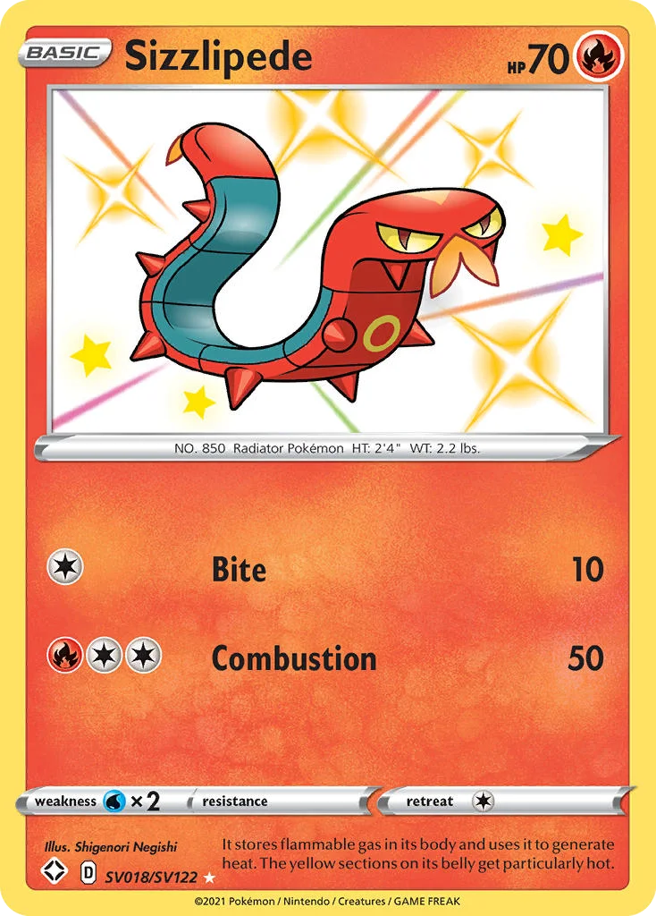 Sizzlipede · Shining Fates Shiny Vault
