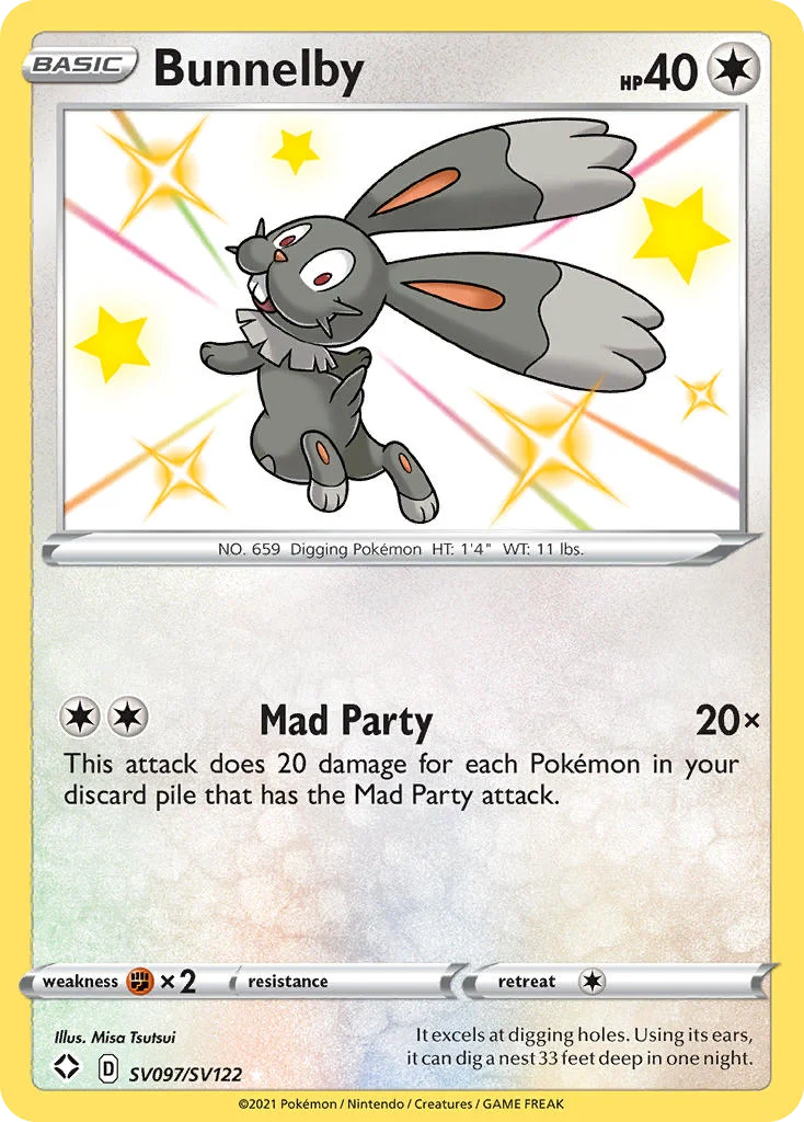 Bunnelby · Shining Fates Shiny Vault