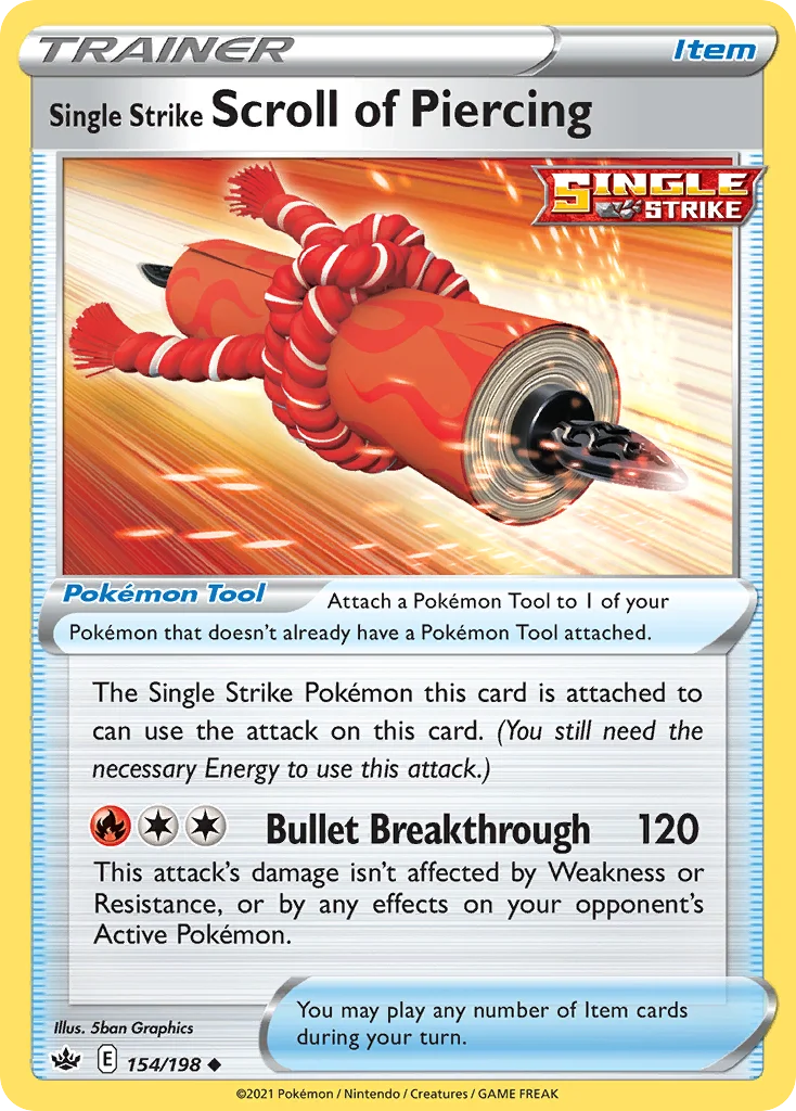 Single Strike Scroll of Piercing · Chilling Reign