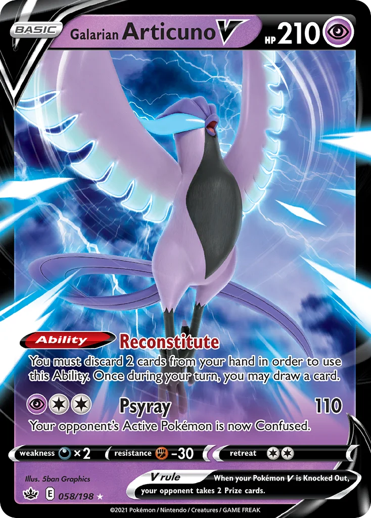 Galarian Articuno V · Chilling Reign
