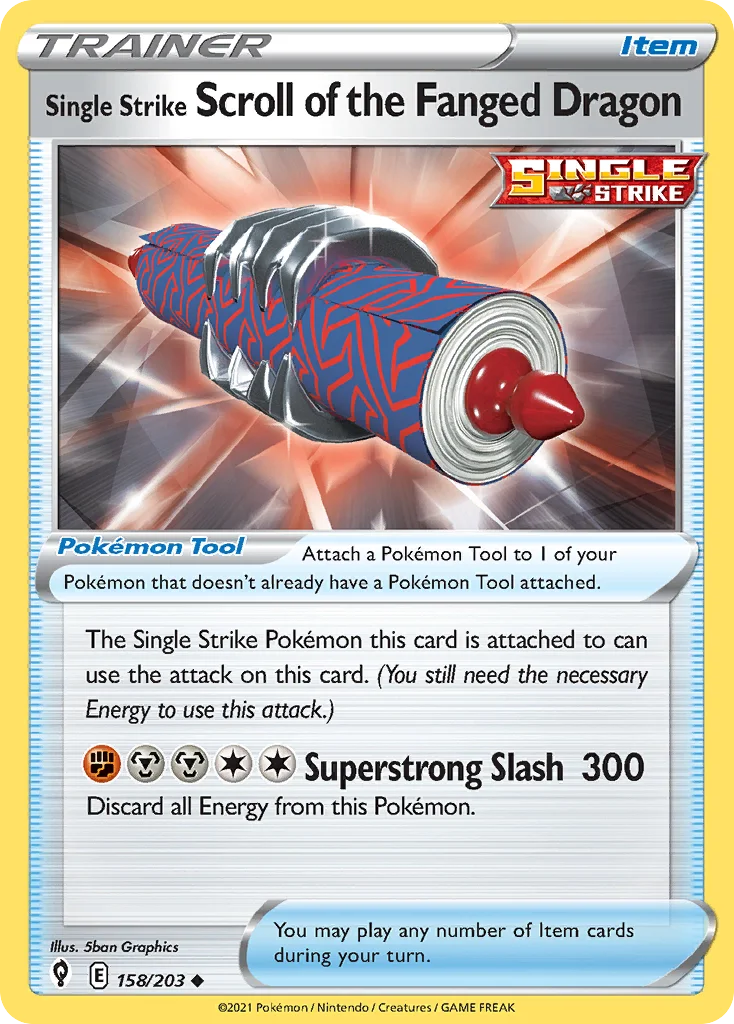 Single Strike Scroll of the Fanged Dragon · Evolving Skies