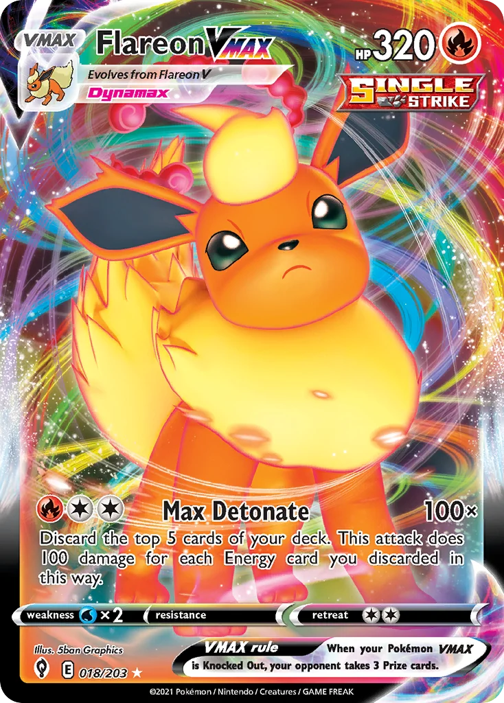 Flareon VMAX · Evolving Skies