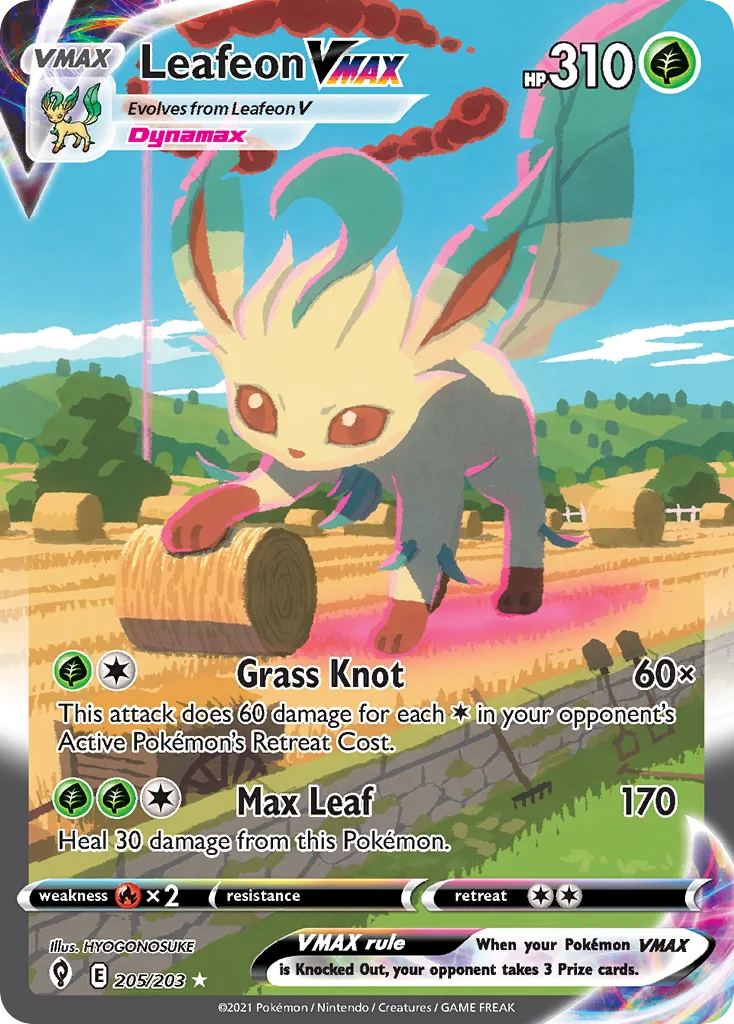 Leafeon VMAX · Evolving Skies