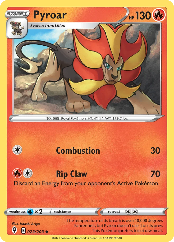 Pyroar · Evolving Skies