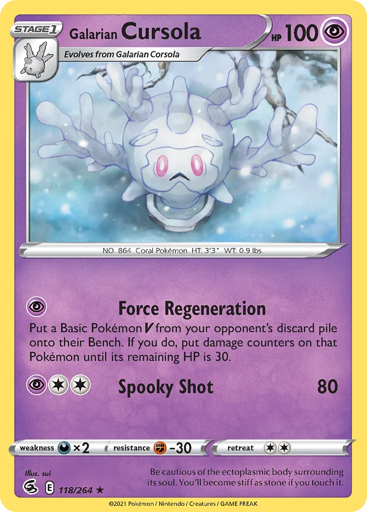 Galarian Cursola · Fusion Strike