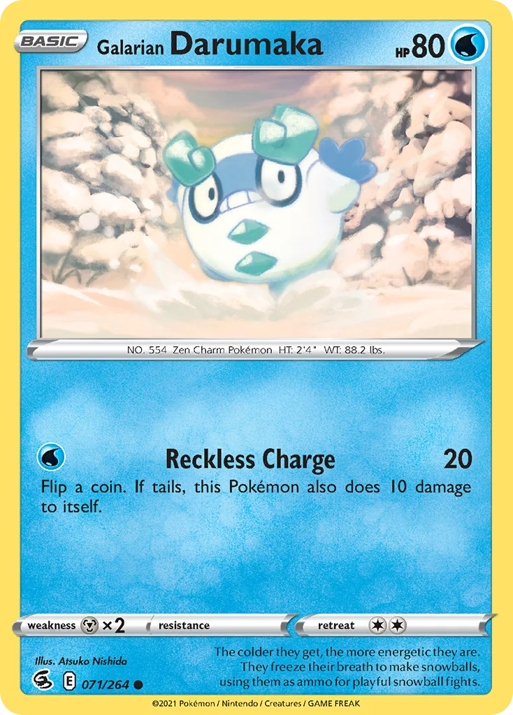 Galarian Darumaka · Fusion Strike