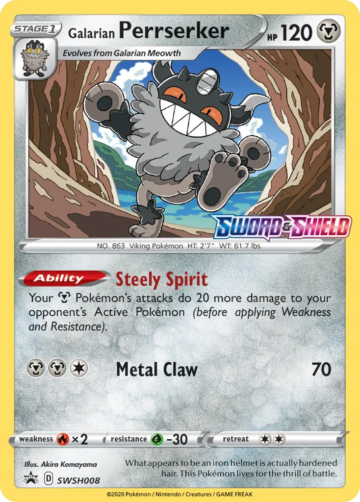 Galarian Perrserker · SWSH Black Star Promos