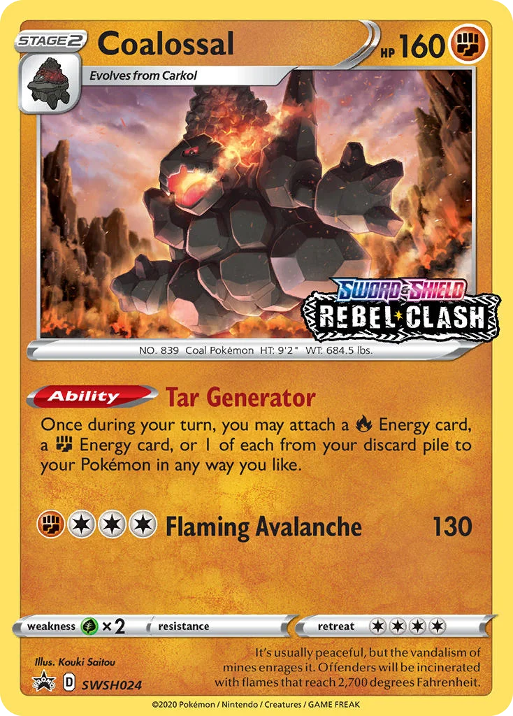 Coalossal · SWSH Black Star Promos