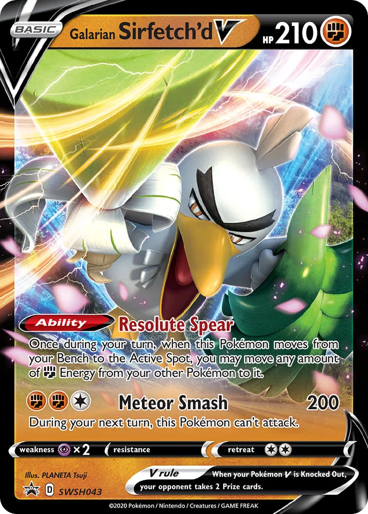 Galarian Sirfetch'd V · SWSH Black Star Promos