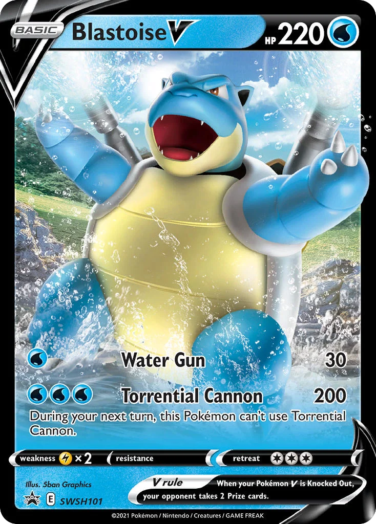 Blastoise V · SWSH Black Star Promos