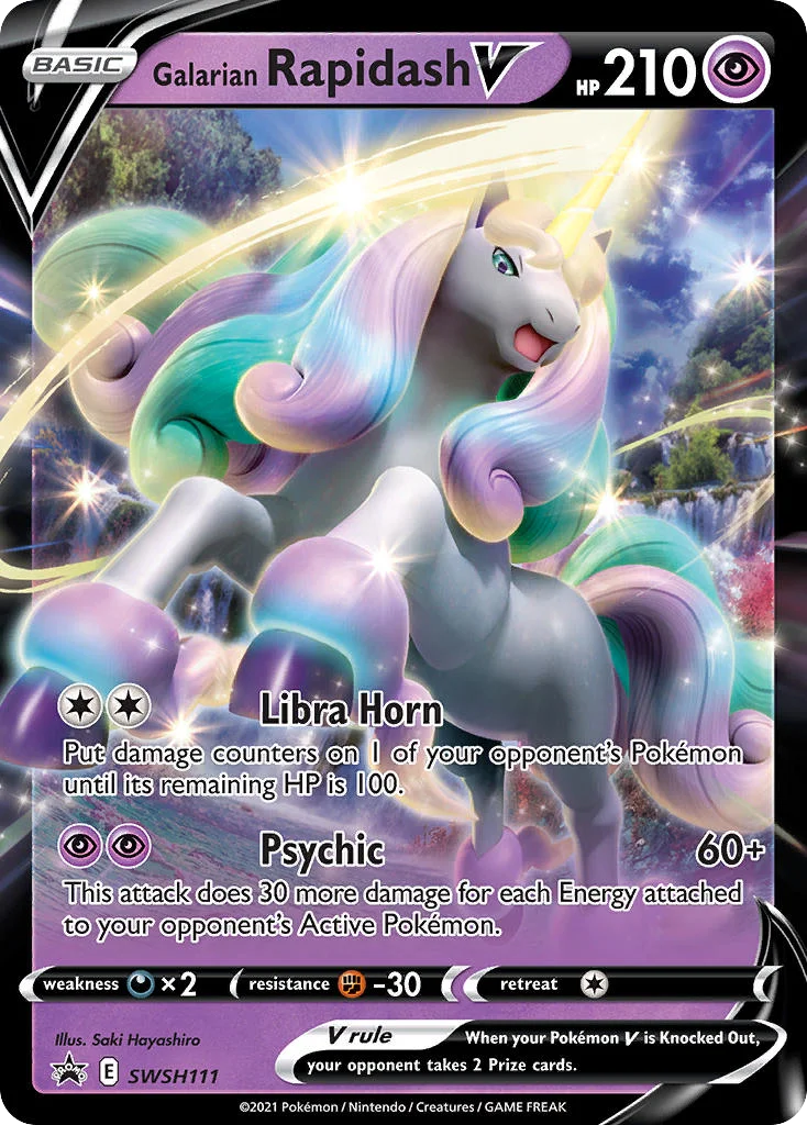 Galarian Rapidash V · SWSH Black Star Promos