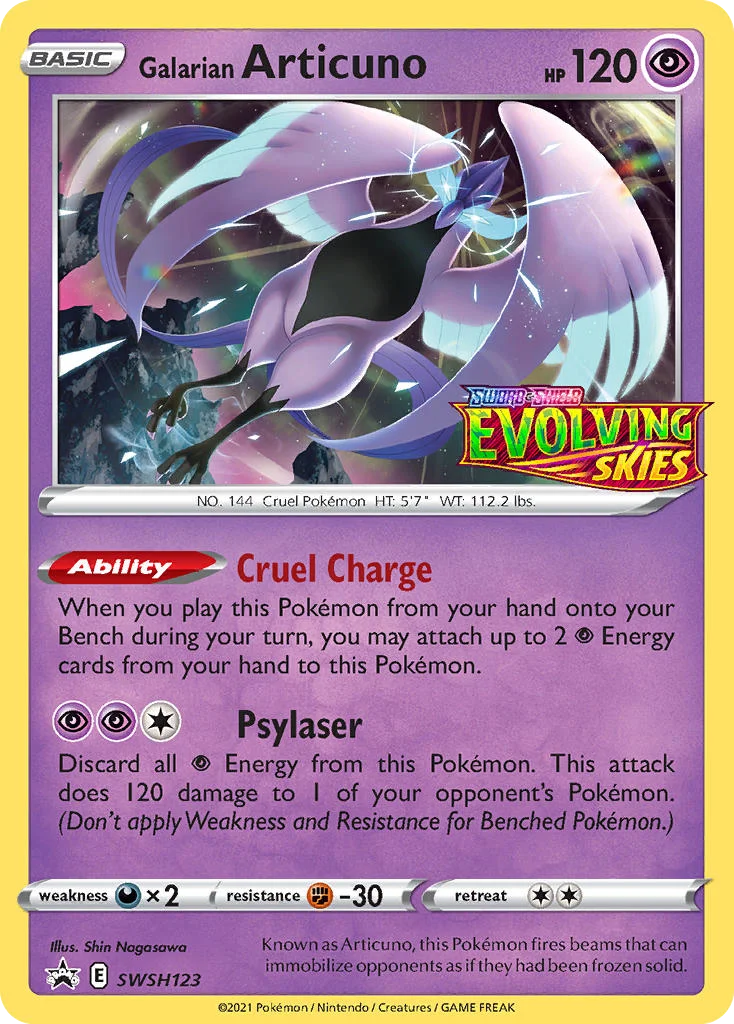 Galarian Articuno · SWSH Black Star Promos