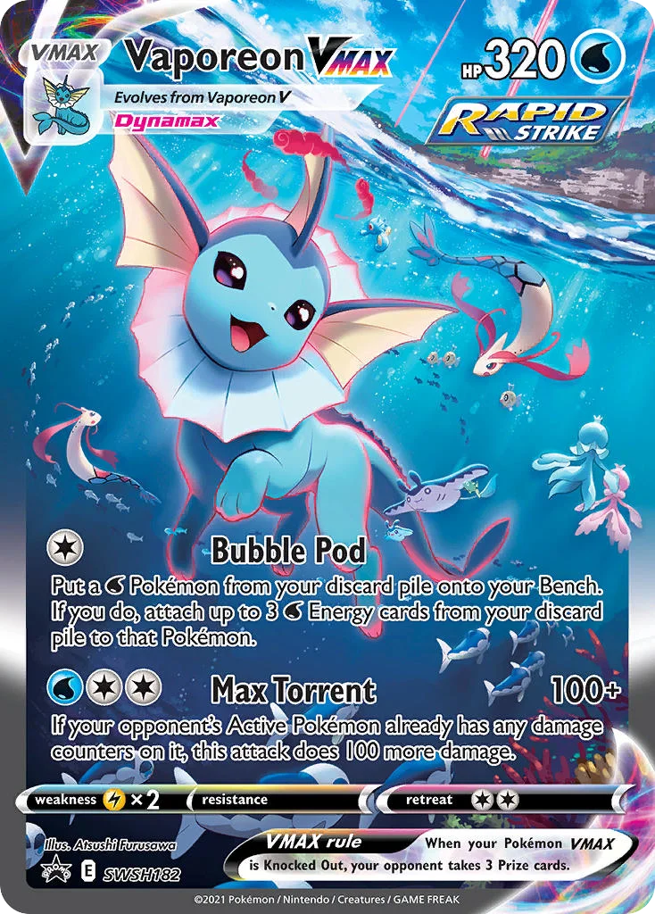 Vaporeon VMAX · SWSH Black Star Promos
