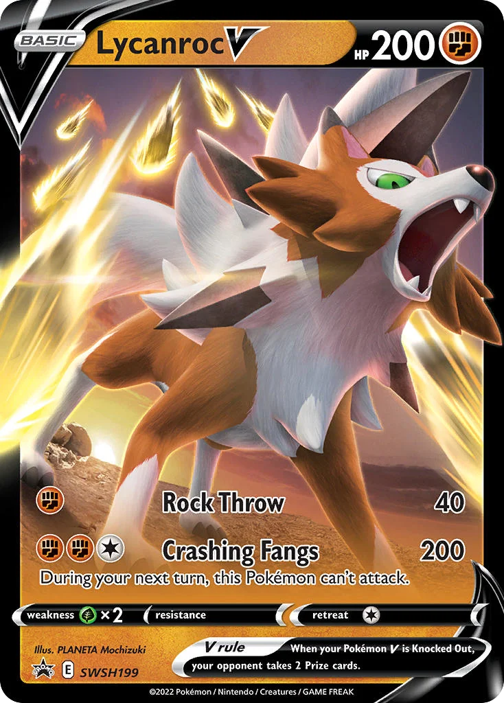 Lycanroc V · SWSH Black Star Promos
