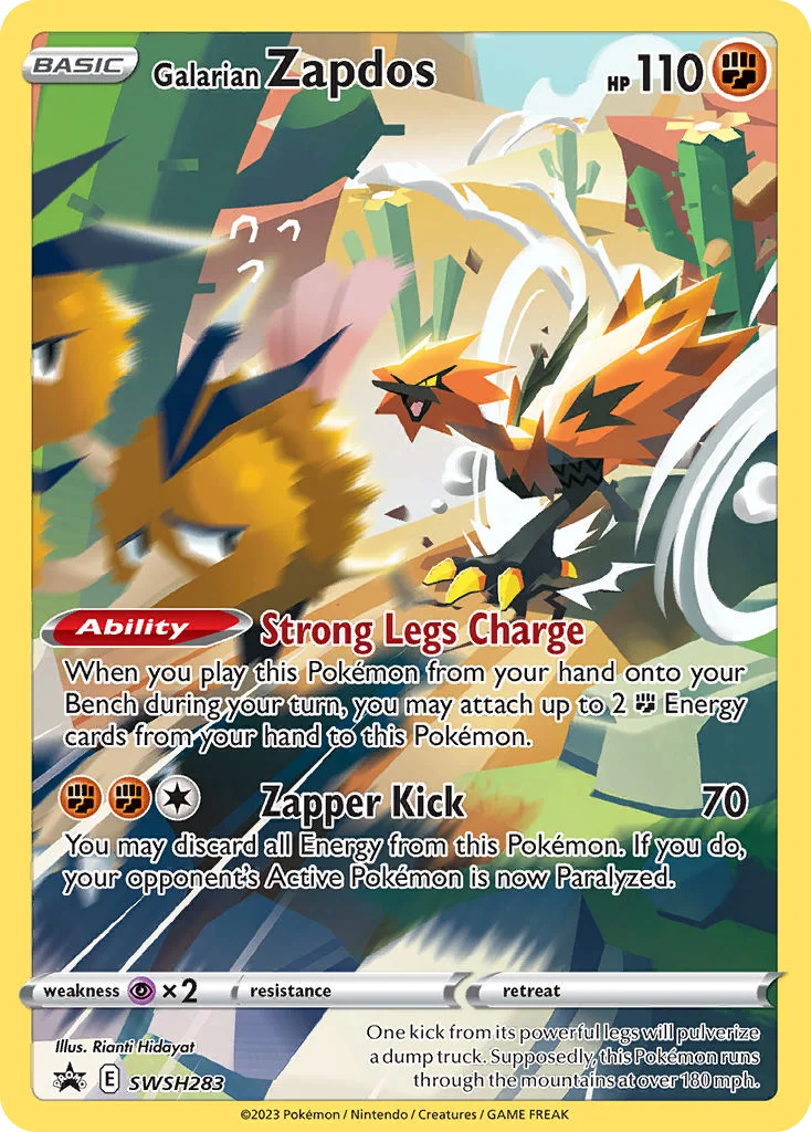 Galarian Zapdos · SWSH Black Star Promos