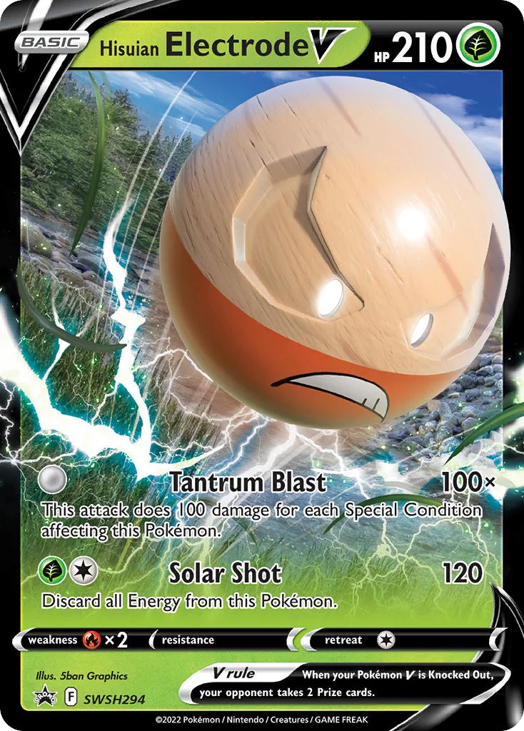 Hisuian Electrode V · SWSH Black Star Promos