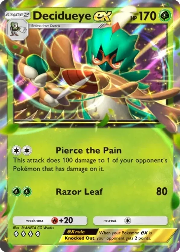 Decidueye ex · Celestial Guardians