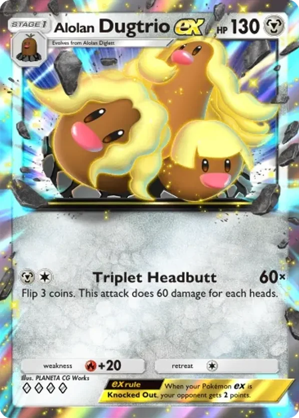 Alolan Dugtrio ex · Extradimensional Crisis