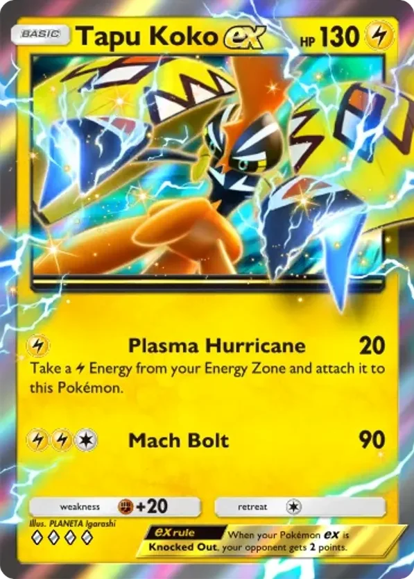 Tapu Koko ex · Deluxe Pack ex