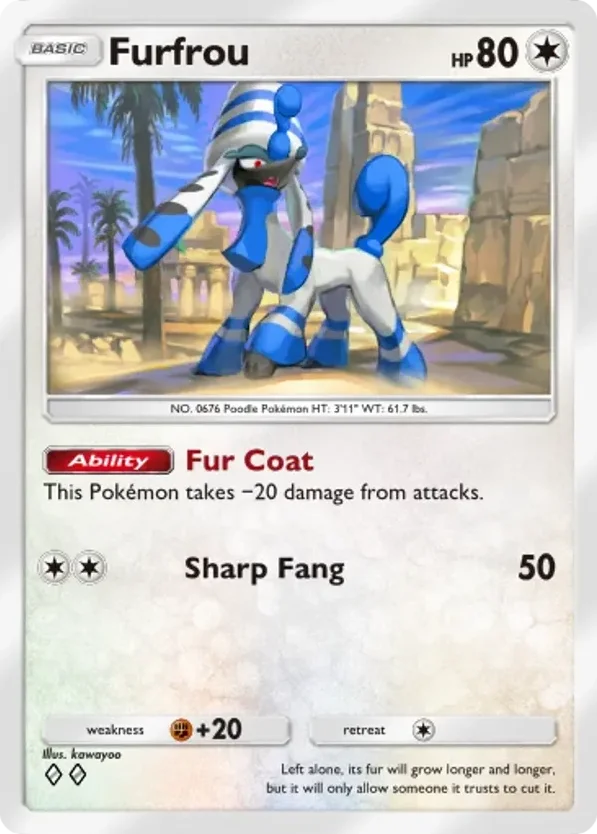 Furfrou · Mega Rising