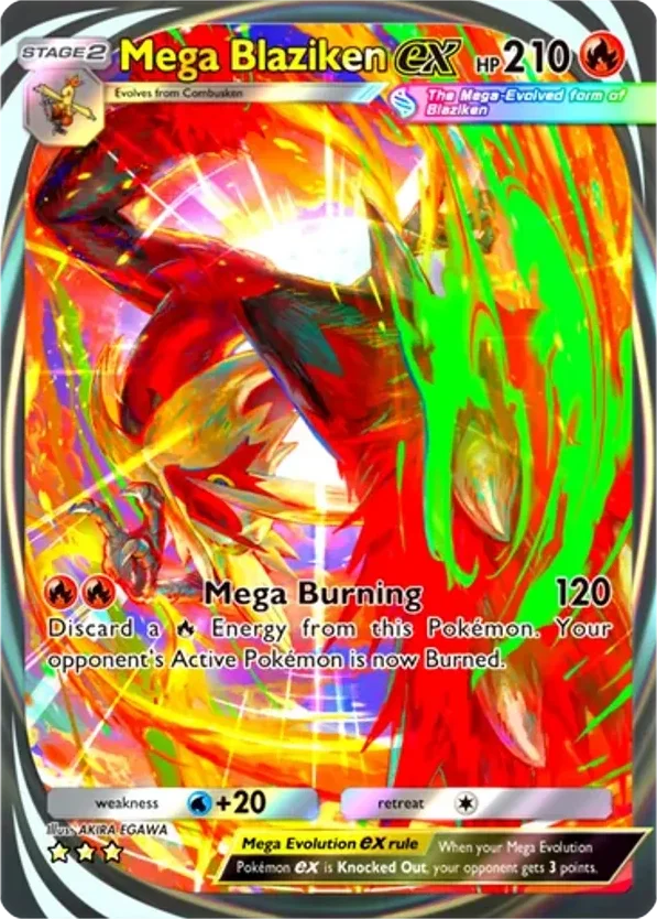 Mega Blaziken ex · Mega Rising