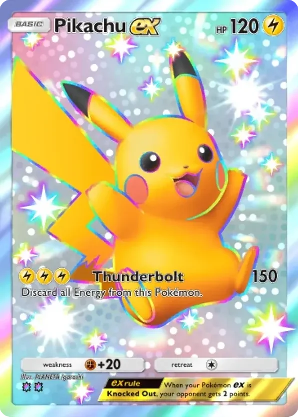 Pikachu ex · Mega Rising