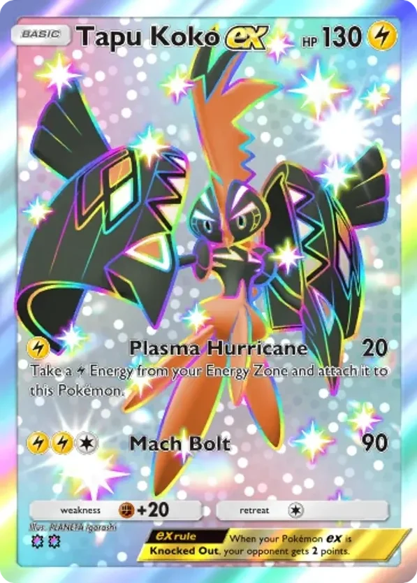 Tapu Koko ex · Mega Rising
