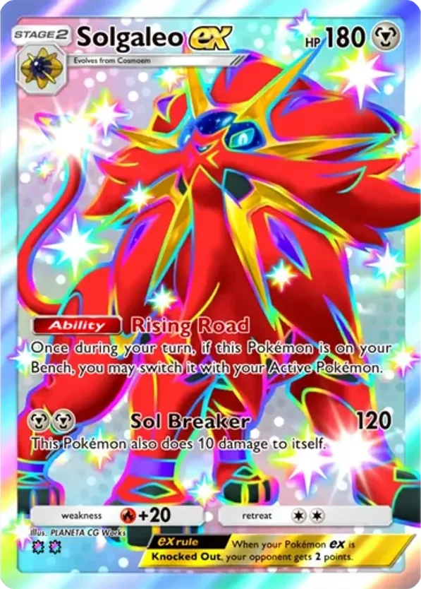 Solgaleo ex · Crimson Blaze