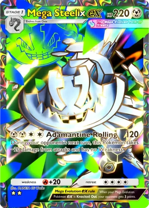 Mega Steelix ex · Crimson Blaze