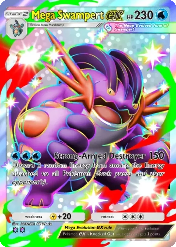 Mega Swampert ex · Ruler of the Skies