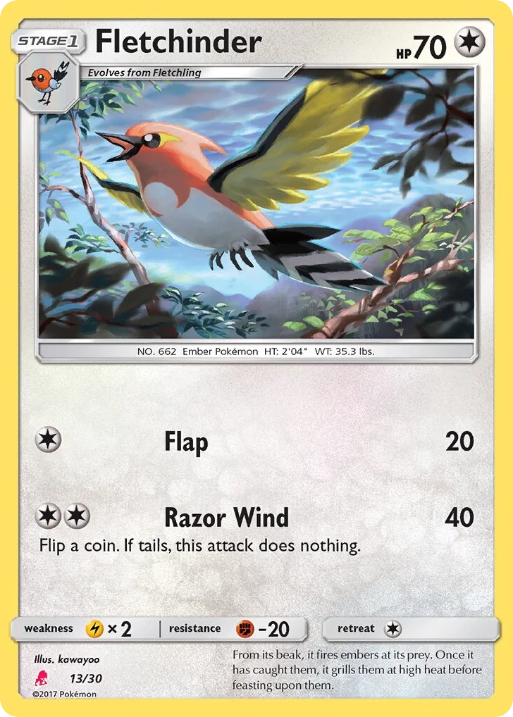 Fletchinder · SM Trainer Kit Lycanroc