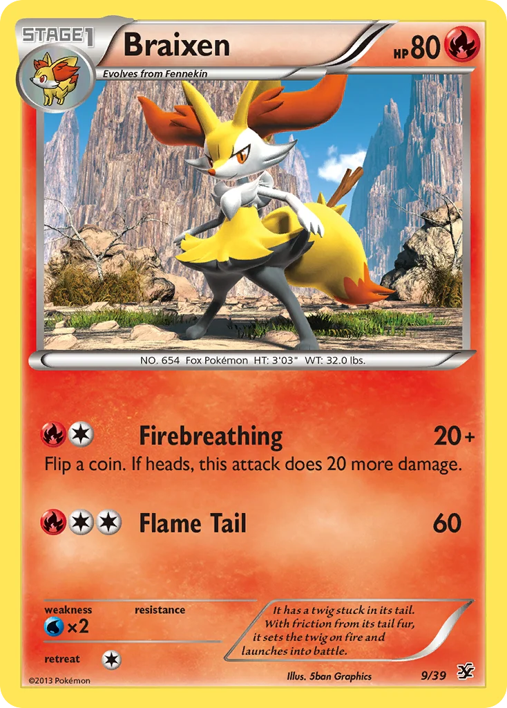 Braixen · Kalos Starter Set