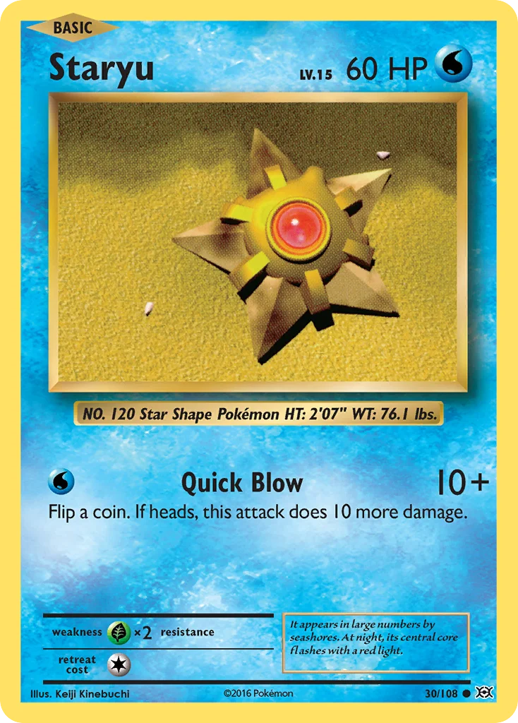 Staryu · Evolutions