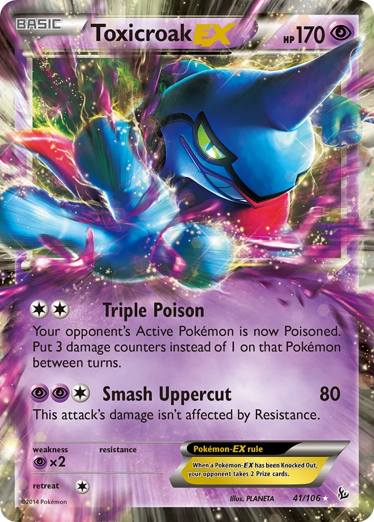 Toxicroak-EX · Flashfire