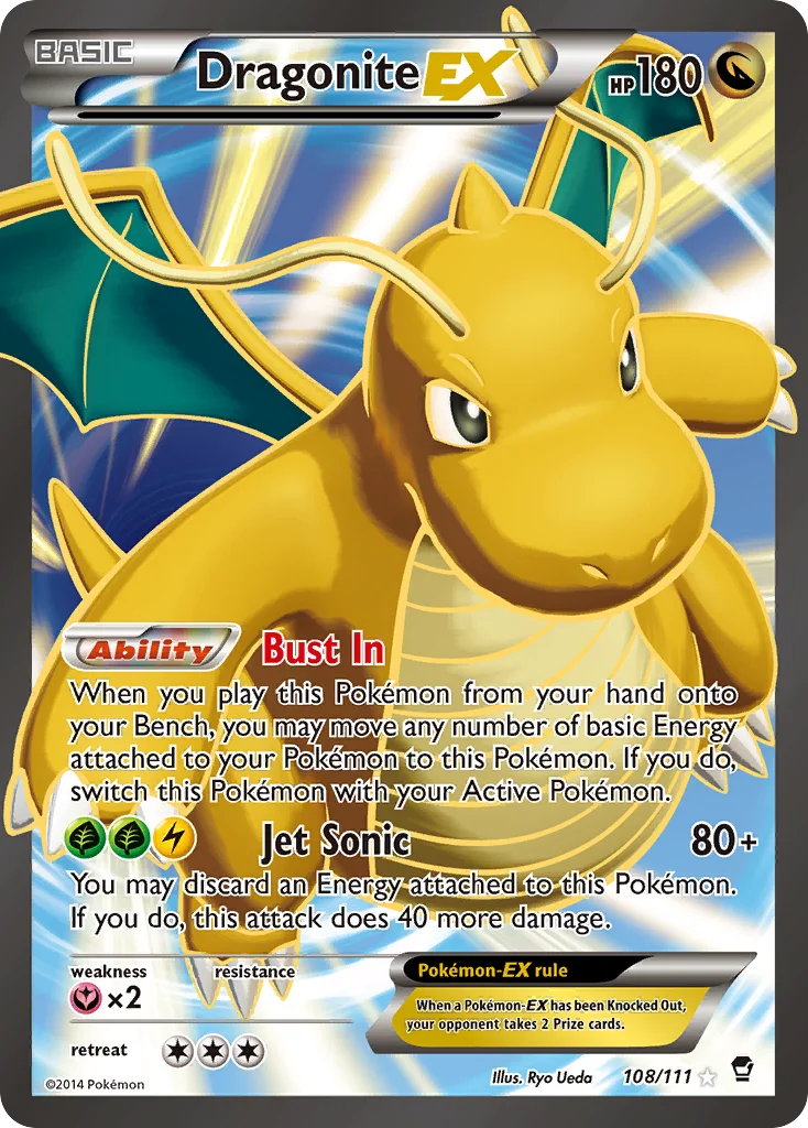 Dragonite-EX · Furious Fists