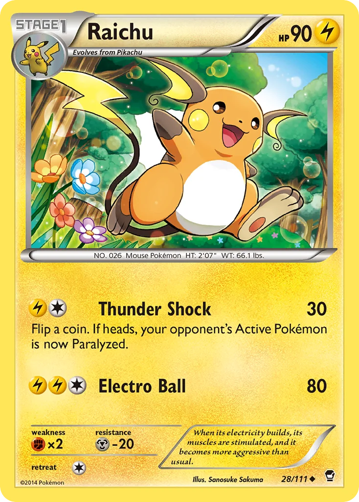 Raichu · Furious Fists